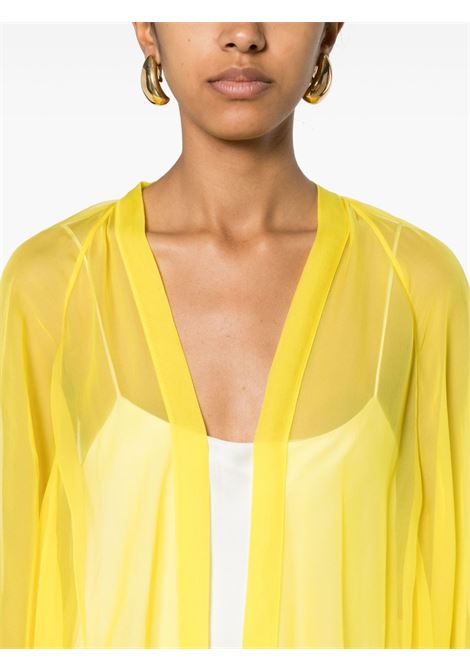 Spolverino lungo semi-trasparente in giallo - donna MAXMARA PIANOFORTE | 2411121014600031